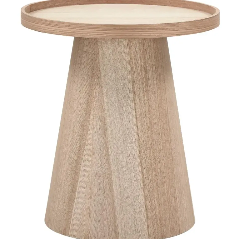 WOOOD Maud Bijzettafel - Hout - Naturel - 50x45x45 Outlet