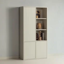 WOOOD Merel opbergkast - Grenen - Dust - 100x200x44 Hot