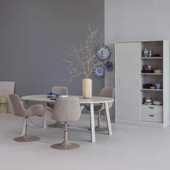 WOOOD Mila Schuifdeurkast - Grenen - Dust - 200x120x42 Discount