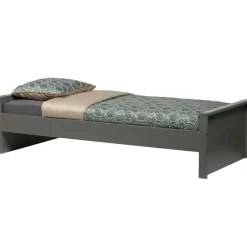 WOOOD Morris Bed Incl. Bedlade/Lattenrol - Grenen - Leem - 90x200 Best