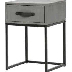 WOOOD Morris Nachtkast - Grenen - Leem - 52x35x35 Hot