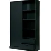 WOOOD Move schuifdeurkast - Grenen - Mat Zwart - 200x120x42 New