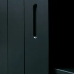 WOOOD Move schuifdeurkast - Grenen - Mat Zwart - 200x120x42 New