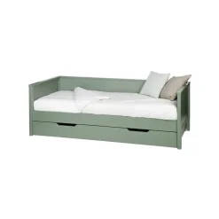 WOOOD Nikki Bedbank Excl Lade - Grenen - Jadegroen - 73x208x100 Discount