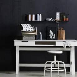 WOOOD Nikki Bureau - Grenenhout - Wit - 75x140x62 New