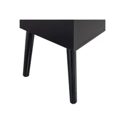 WOOOD Ozzy Nachtkastje Hout Zwart 53x36x30 New