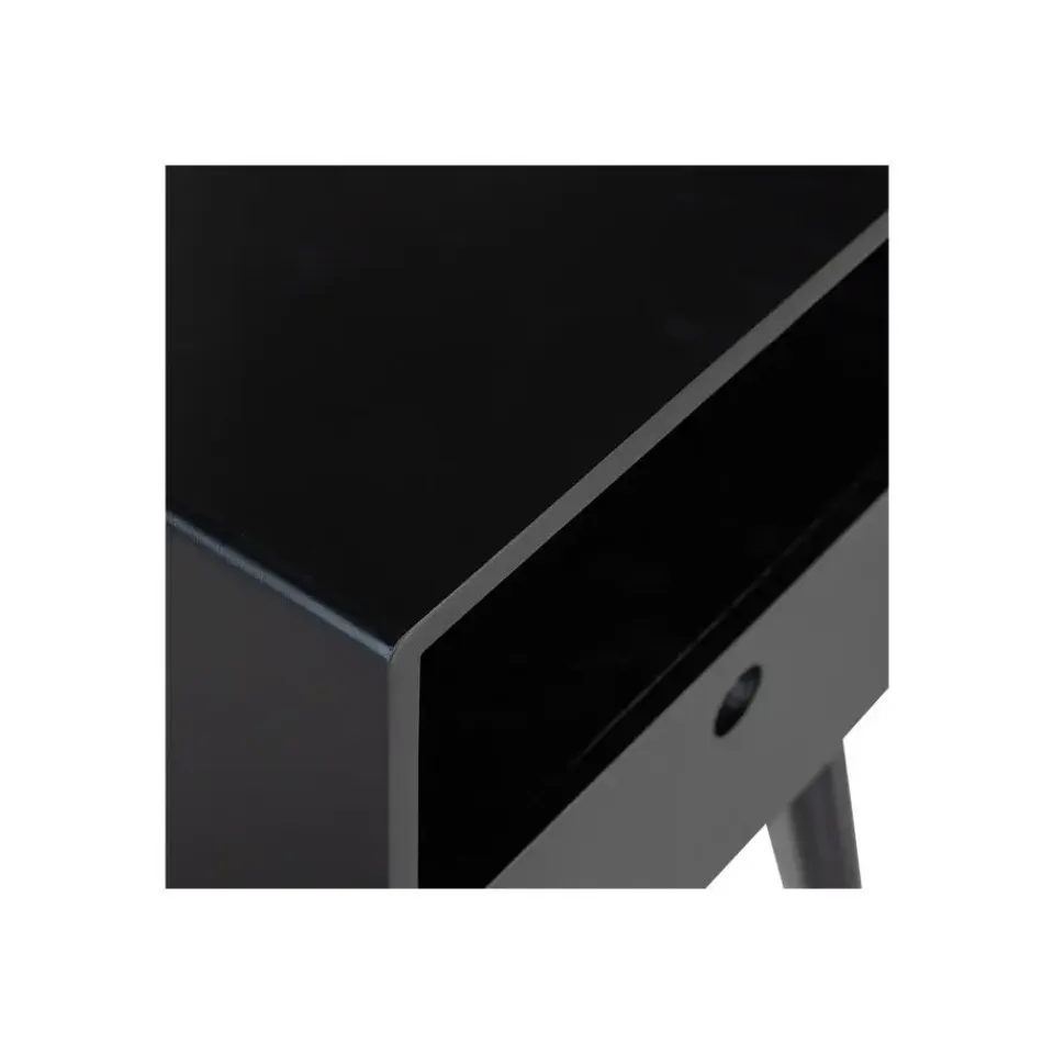 WOOOD Ozzy Nachtkastje Hout Zwart 53x36x30 New