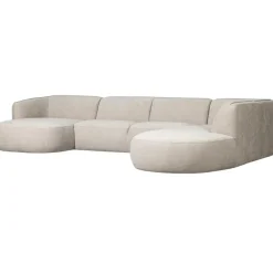 WOOOD Polly Bank Rechts- Polyester - Zand - 71x353x150/245 Hot