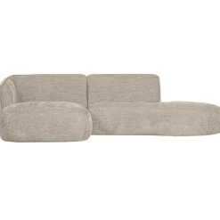 WOOOD Polly Chaise Longue - Polyester - Zand - 71x258x150/105 Best