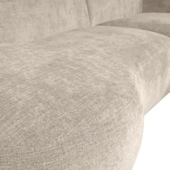 WOOOD Polly Chaise Longue - Polyester - Zand - 71x258x105/150