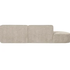 WOOOD Polly Chaise Longue - Polyester - Zand - 71x258x105/150