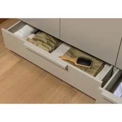 WOOOD Pure 3-deurs Hang/Legkast Splitdeur - Grenen - Dust - 215x142x60 Sale