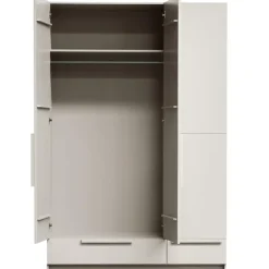 WOOOD Pure 3-deurs Hang/Legkast Splitdeur - Grenen - Dust - 215x142x60 Sale