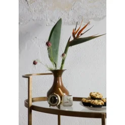 WOOOD Push Trolley - Metaal - Antique Brass - 86x67x35 Online