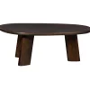 WOOOD Roundly Salontafel - Mangohout - Walnoot - 40x110x60