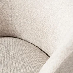 WOOOD Serra Draaifauteuil - Polyester - Off White - 68x70x77 New