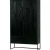 WOOOD Silas 2-Deurs Kast - Essen - Blacknight - 149x85x35 Online