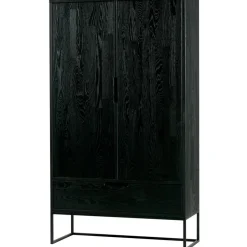 WOOOD Silas 2-Deurs Kast - Essen - Blacknight - 149x85x35 Online