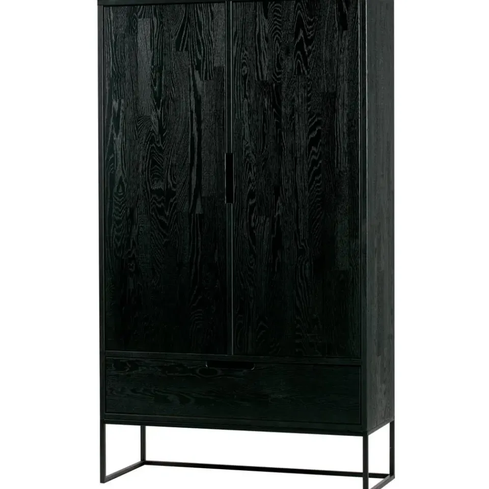 WOOOD Silas 2-Deurs Kast - Essen - Blacknight - 149x85x35 Online