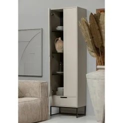 WOOOD Silas Hoge Kast - Grenen - Dust - 210x60x36 Sale