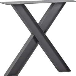WOOOD Tablo Industrial X-poot 1 stuks - Metaal - Zwart - 72x79x10 New