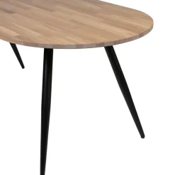 WOOOD Tablo Ovaal Tafelblad Incl. 2-Standen Poot - Grijs -74,4x220x90 Outlet