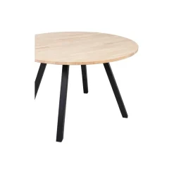 WOOOD Tablo Tafel Rond met 2-Standen Poot - Eiken/Metaal - 75x120x120 Outlet