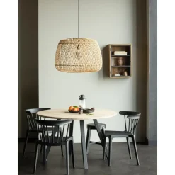 WOOOD Tablo Tafelblad Rond - Eiken - Onbehandeld - 2,4x120x120 Online