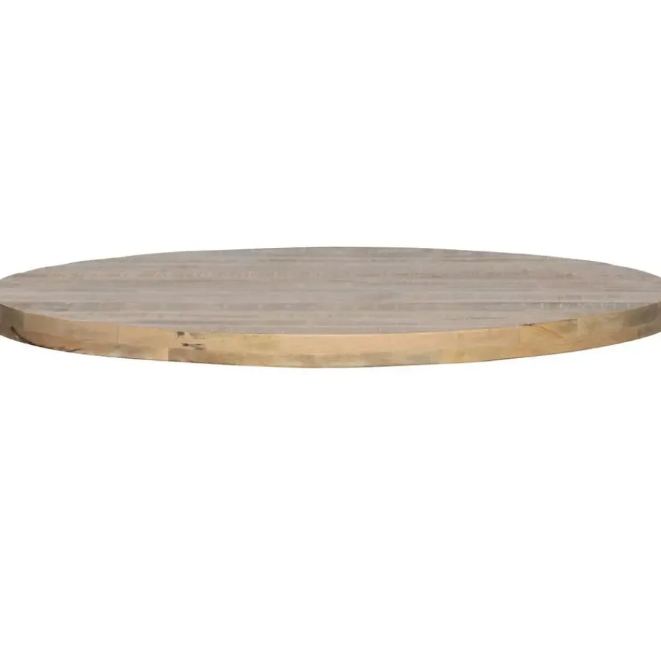 WOOOD Tablo Tafelblad Rond - Mango - White Wash - 120x120 Discount