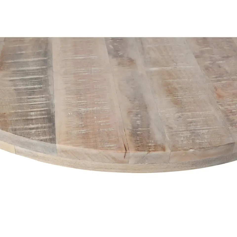 WOOOD Tablo Tafelblad Rond - Mango - White Wash - 120x120 Discount
