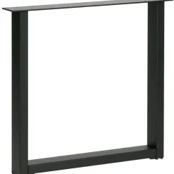 WOOOD Tablo U-Poot/Maastricht 1 Stuk - Metaal - Zwart - 72x79x10 New