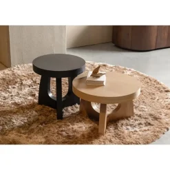 WOOOD Tala Bijzettafel - MDF Fineer - Zwart - 45x45x45 Hot