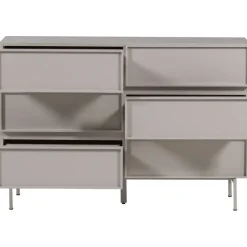 WOOOD Tours Ladekast 6 Lades - Melamine/ MDF - Zand - 80x120x42