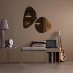 WOOOD Turner Opbergbank Incl. Kussen- Grenen - Mud - 47x80x44 Clearance