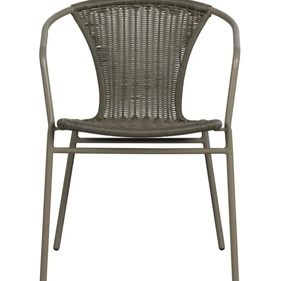 WOOOD Weston Stoelen Buiten - Rattan/Metaal - Jungle - Set van 4 Clearance