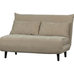 WOOOD Xem Slaapbank - 1-Persoons - Chenille stof - Naturel - 80x122x92 Best