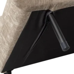 WOOOD Xem Slaapbank - 1-Persoons - Chenille stof - Naturel - 80x122x92 Best