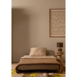 WOOOD Xem Slaapbank - 1-Persoons - Chenille stof - Naturel - 80x122x92 Best