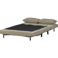 WOOOD Xem Slaapbank - 1-Persoons - Chenille stof - Naturel - 80x122x92 Best