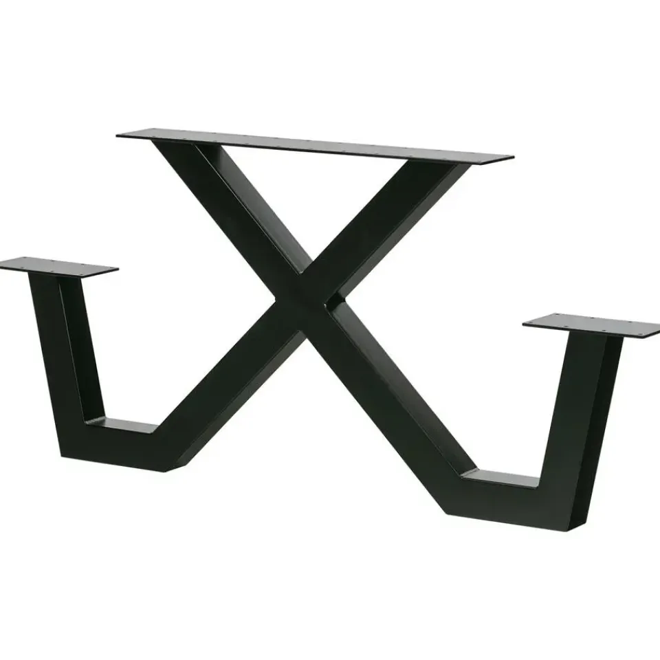 WOOOD X-Poot Picknick Buiten Tablo - Metaal - Zwart - 70x142x13 Hot