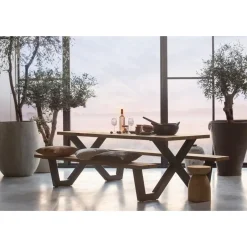 WOOOD X-Poot Picknick Buiten Tablo - Metaal - Zwart - 70x142x13 Hot