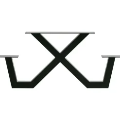 WOOOD X-Poot Picknick Buiten Tablo - Metaal - Zwart - 70x142x13 Hot