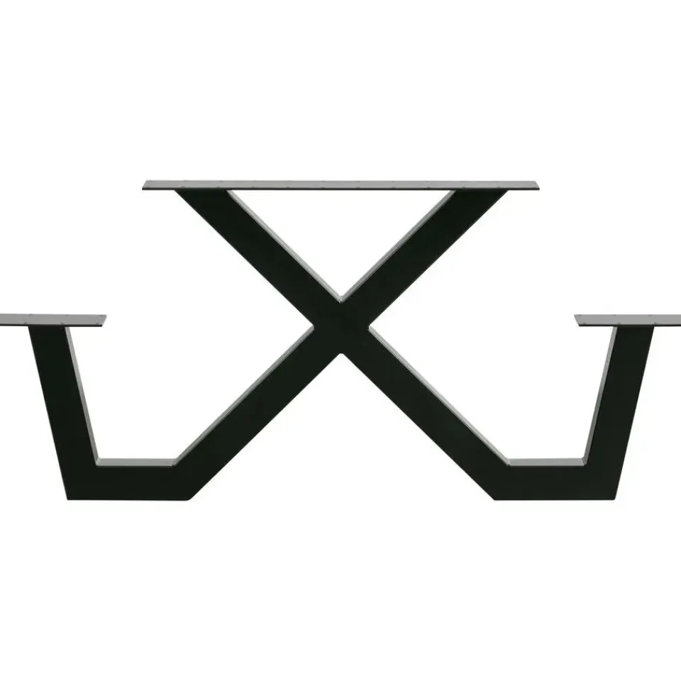 WOOOD X-Poot Picknick Buiten Tablo - Metaal - Zwart - 70x142x13 Hot
