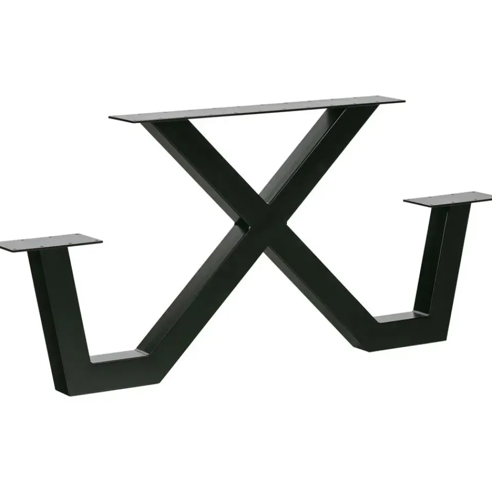 WOOOD X-Poot Picknick Buiten Tablo - Metaal - Zwart - 70x142x13 Hot