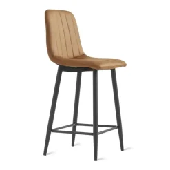 HomeMixx 2x Barkruk Jax - Microleder Cognac (Set van 2) Online