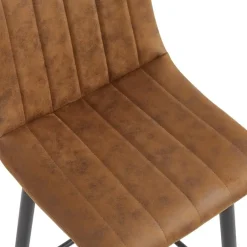 HomeMixx 2x Barkruk Jax - Microleder Cognac (Set van 2) Online