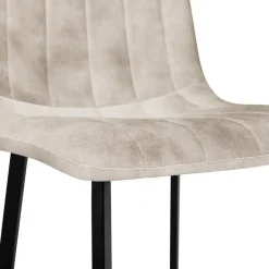 HomeMixx 2x Eetkamerstoel Minsk Fluweel Beige New