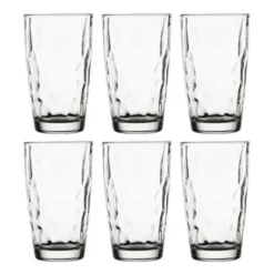 Bormioli Rocco 6x Stuks tumbler waterglazen/sapglazen Diamond Dof 470 ml Online