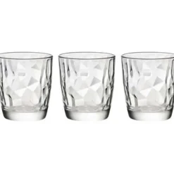 Bormioli Rocco 3x Stuks tumbler waterglazen/sapglazen Diamond 305 ml New