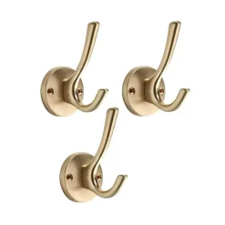 XIVADA Kapstokhaak Zena - Inclusief schroefset - Goud - Set van 3 Online
